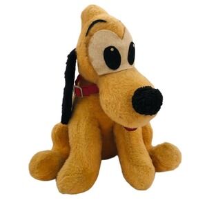 VINTAGE WALT DISNEY CHARACTERS PLUTO STUFFED ANIMAL 15” PLUSH 60'S EUC